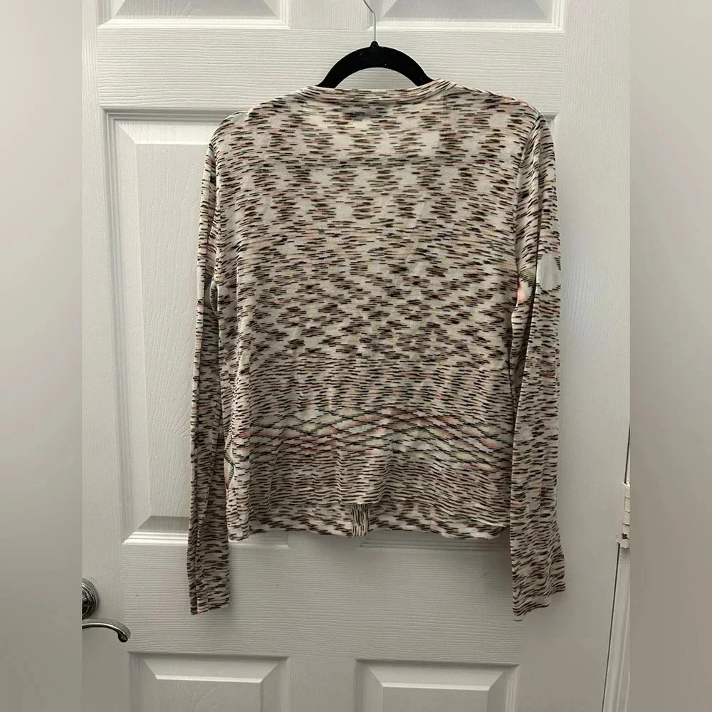 Missoni Multicolor Patterned Knit Buttoned Cardig… - image 3